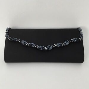 Preston & York Black Evening Bag / Clutch with Shimmer